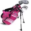 Junior 42" 4 Club Stand Set Left Hand Pink - White -Sale Golf Online US20C1002004 L
