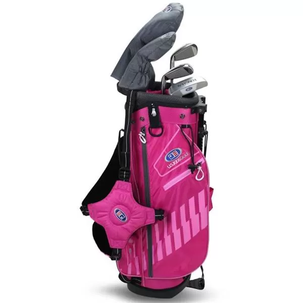 Junior 48" 5 Club Stand Set Right Hand Pink - White 4 Junior 48" 5 Club Stand Set Right Hand Pink - White - Image 2