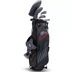 Junior 60" 5 Club Stand Set Right Hand Grey - Maroon -Sale Golf Online US20C1008001 1 L