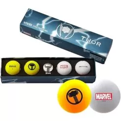 Volvik Vivid 4 Ball + Marker Thor ONE