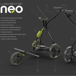 Neo 360 Electric Caddy Cart Charcoal Lime -Sale Golf Online WIS21B0201003 4 L